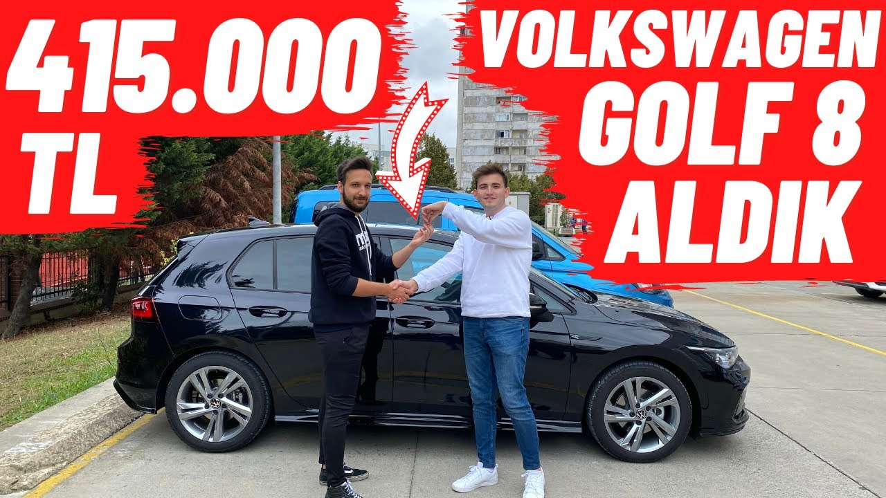 415.000 TL VOLKSWAGEN GOLF 8 ALDIK !