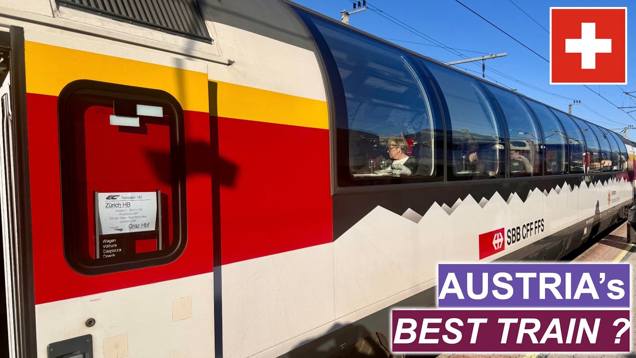 Swiss First Class Panorama Car: Eurocity Train 