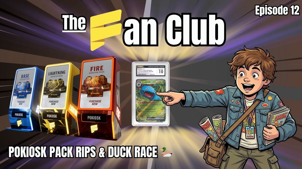 Pokiosk pack buys & rips. Legendary Duck Race. Collection showcase. The Fan Club. Episode 12