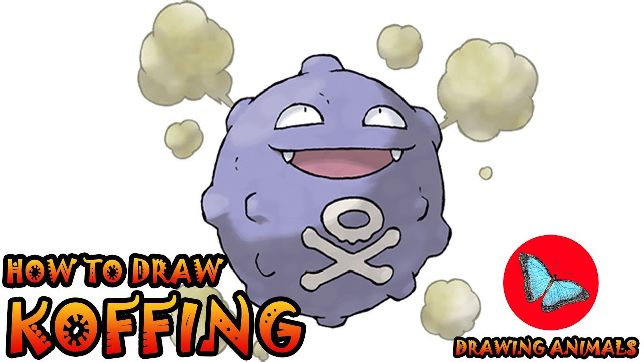 How To Draw Koffing Pokemon | Drawing Animals