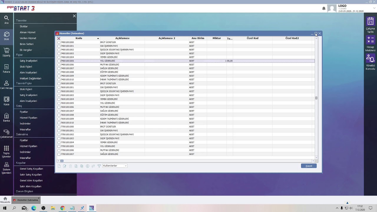 Logo Start 3 Malzeme Tanımları Nasıl Yapılır? Stok, Birim Seti tanımlamaları yapma.
