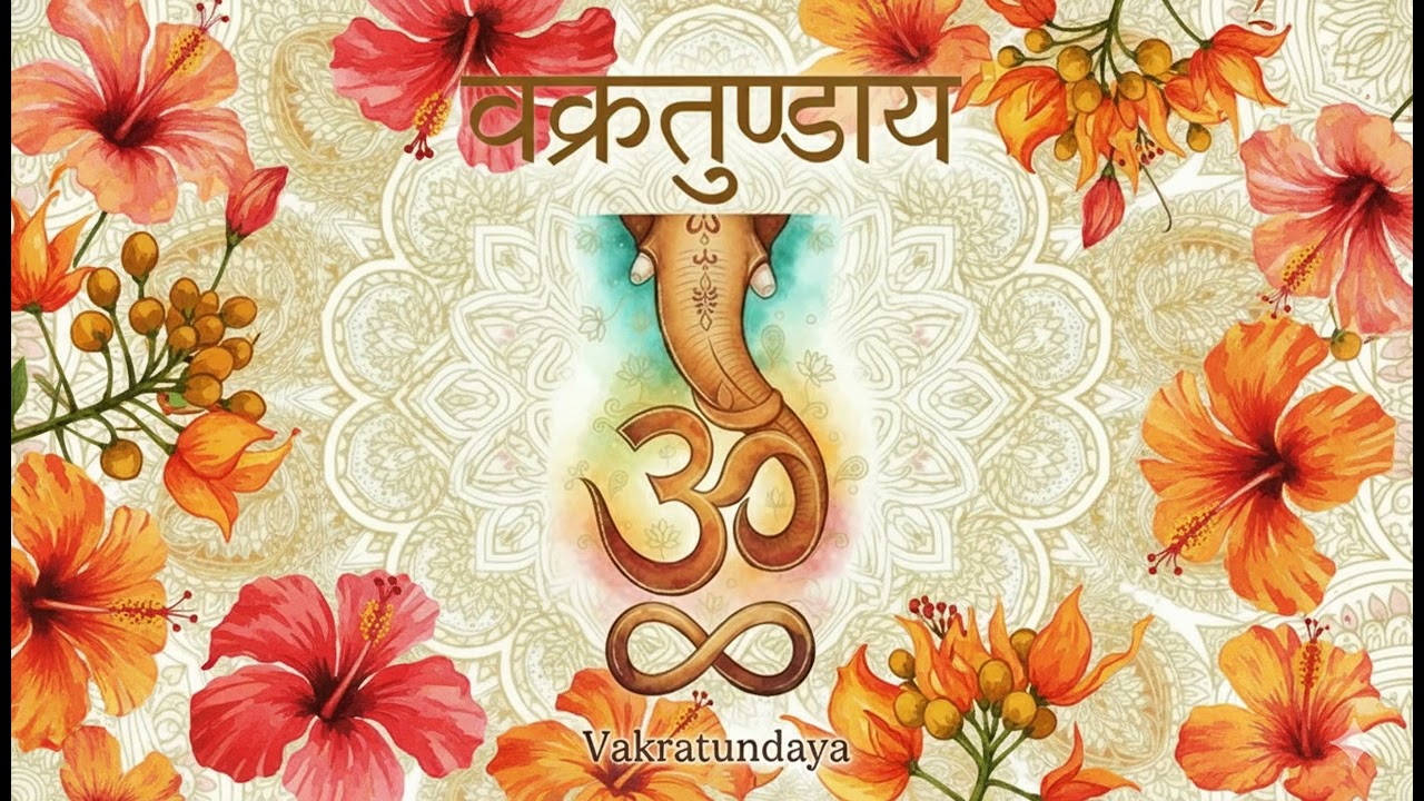 ॐ वक्र तुण्डाय नमः Om VakraTundayaNamah