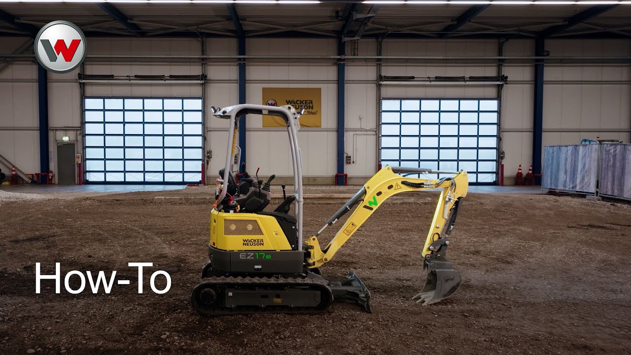 Wacker Neuson How-To: bediening van de elektrische graafmachine EZ17e (NL)