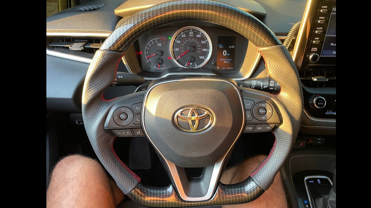 Installing Carbon Fiber Steering Wheel 2019-2023 Corolla Hatchback