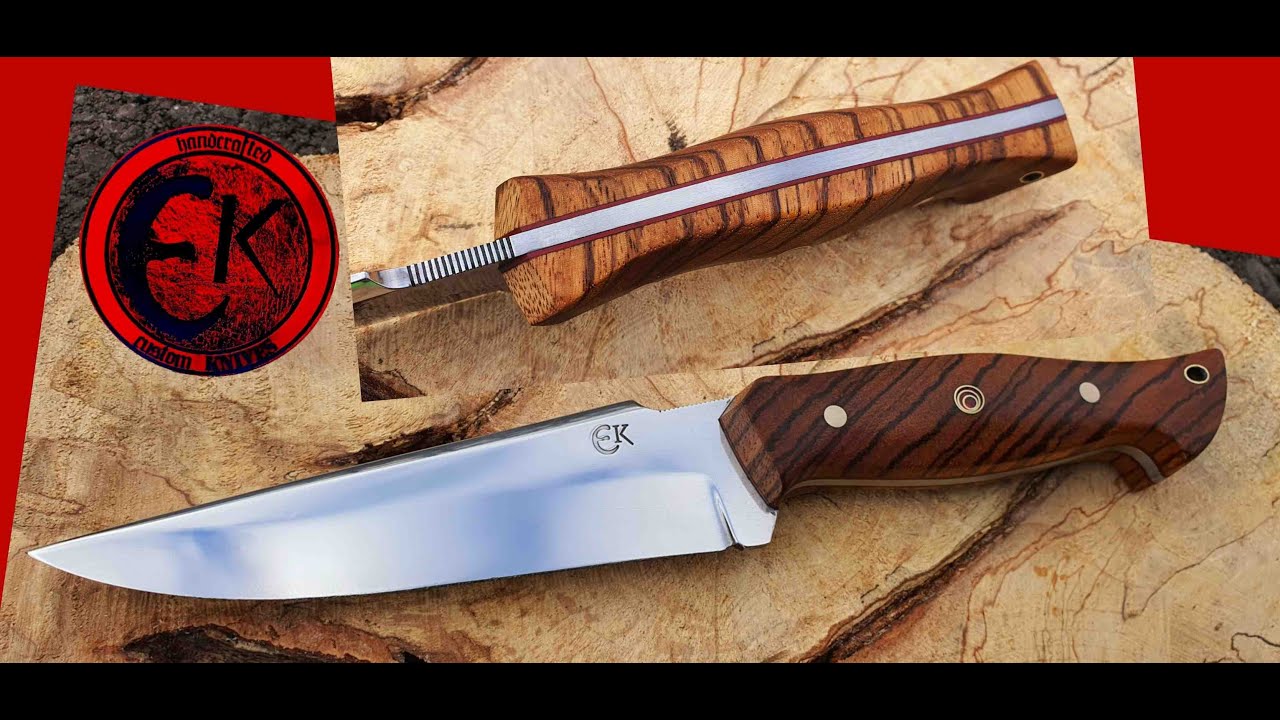 Ek knives model: Interceptor Zebrano / knifemaking video / Abfangmesser / Messermacher / handcrafted