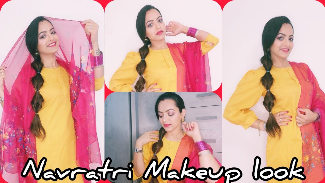 Navratri Makeup Look | Durga Puja/festival/party make up tutorial. easy n long lasting sweatproof