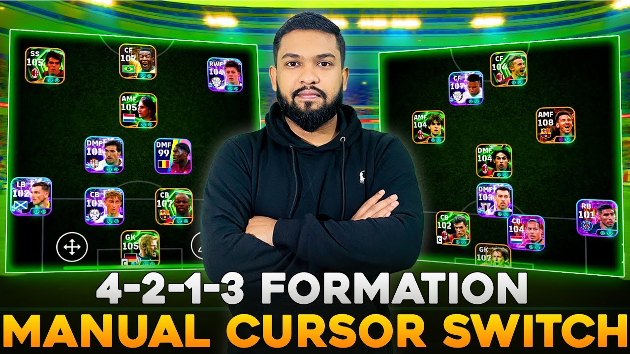 4-2-1-3 Wing Formation ম্যানুয়াল কার্সর চেঞ্জ 🔥| eFootball 2026 Mobile