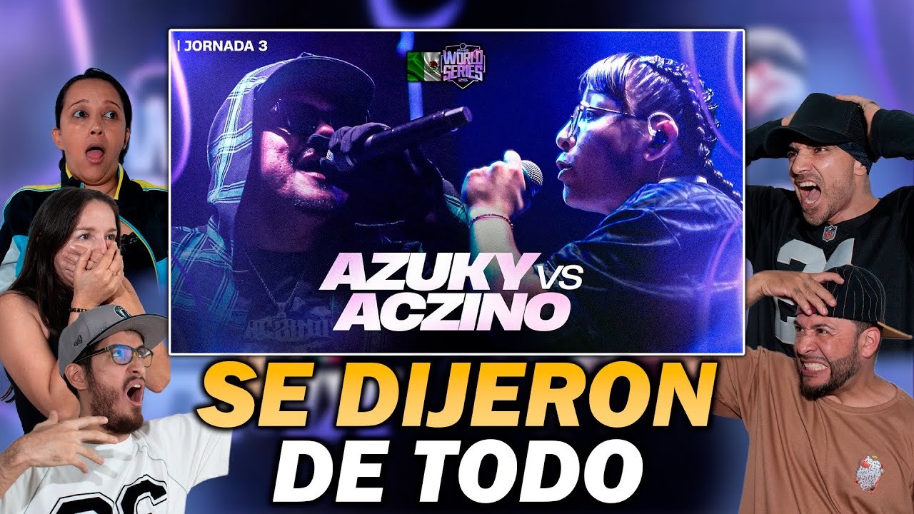 🩸¡LA BATALLA MÁS SANGRIENTA! - COLOMBIANOS REACCIONAN a ACZINO vs AZUKY [FMS WORLD SERIES SUPERLIGA]