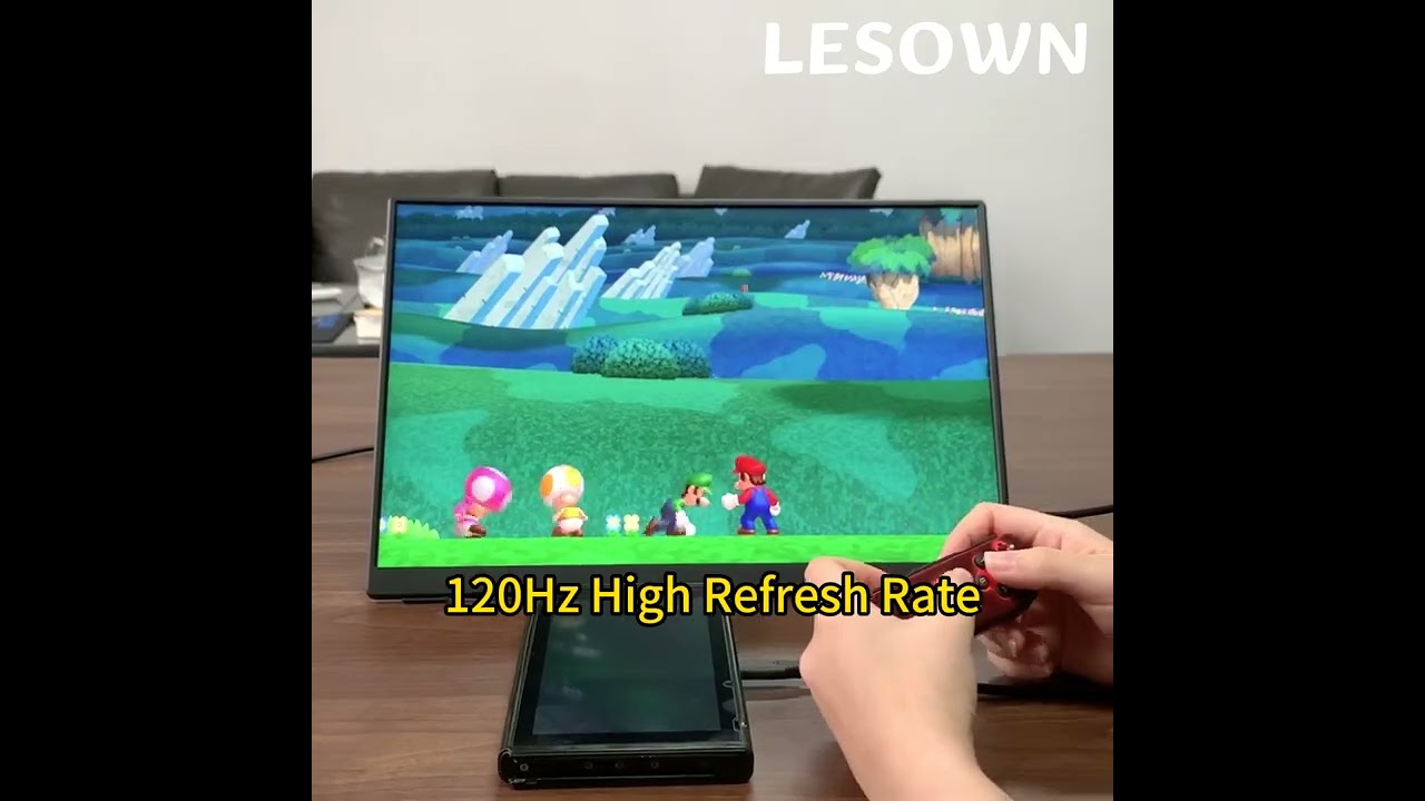 16-Inch 120Hz Monitor with 2560x1600 Resolution and Adjustable Stand