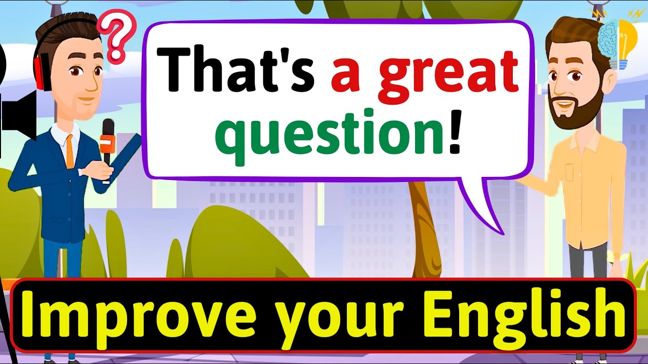 Improve English Speaking Skills (Common English questions) English Conversation Practice