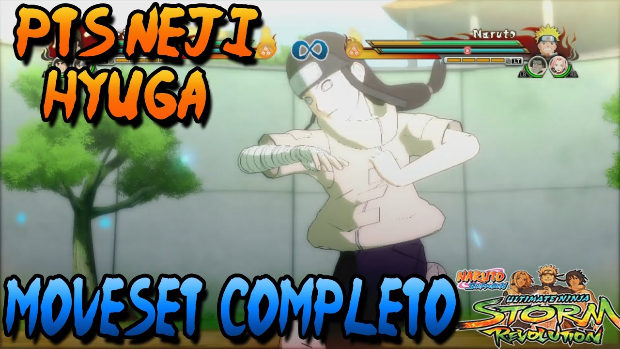 Naruto Storm Revolution: PTS Neji Hyuga Moveset Completo