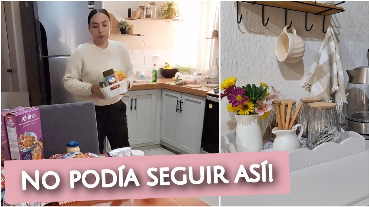 🏡✨️Saqué TODO de mi pequeña Cocina: RESET y Nueva Decoración🍃✨️
