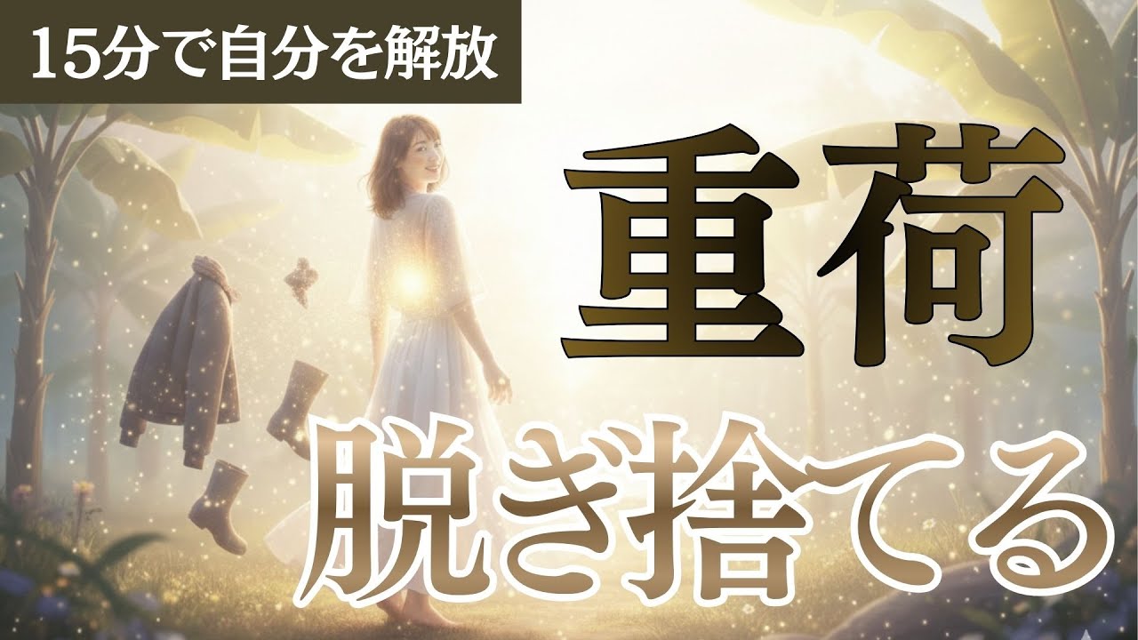 【誘導瞑想】もう、頑張らなくていい。背負いすぎた重荷を光へ還し、本来の自分と繋がる 15分 | ヒーリング瞑想