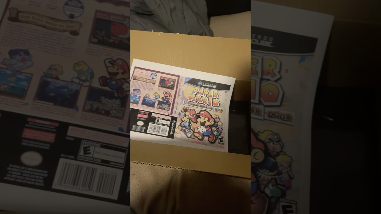 Making GameCube cases-Paper Mario Thousand Year Door #nintendo #gaming #mario #papermario