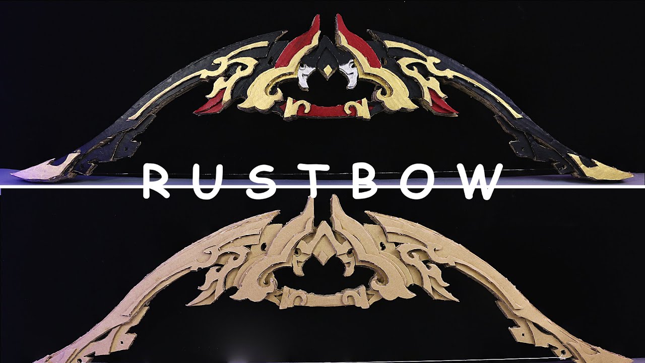 RUST BOW 2021 | Making RUST BOW Cardboard DIY | Genshin Impact | TarT