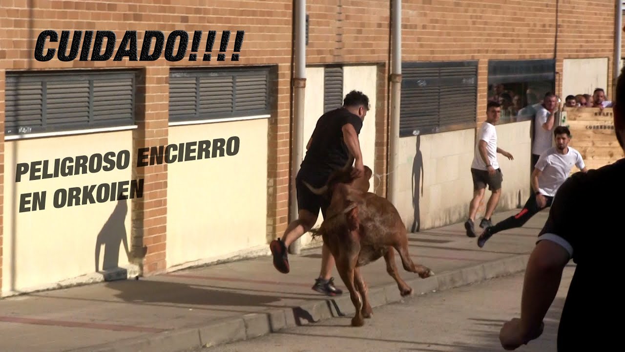 CUIDADO!!! Peligroso encierro en Orkoien (22-6-23)