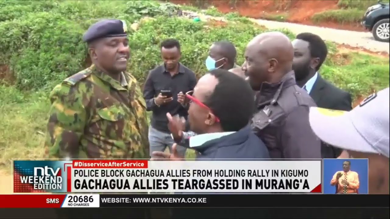 Murang'a: Police block Rigathi Gachagua's allies from holding a meeting in Kigumo