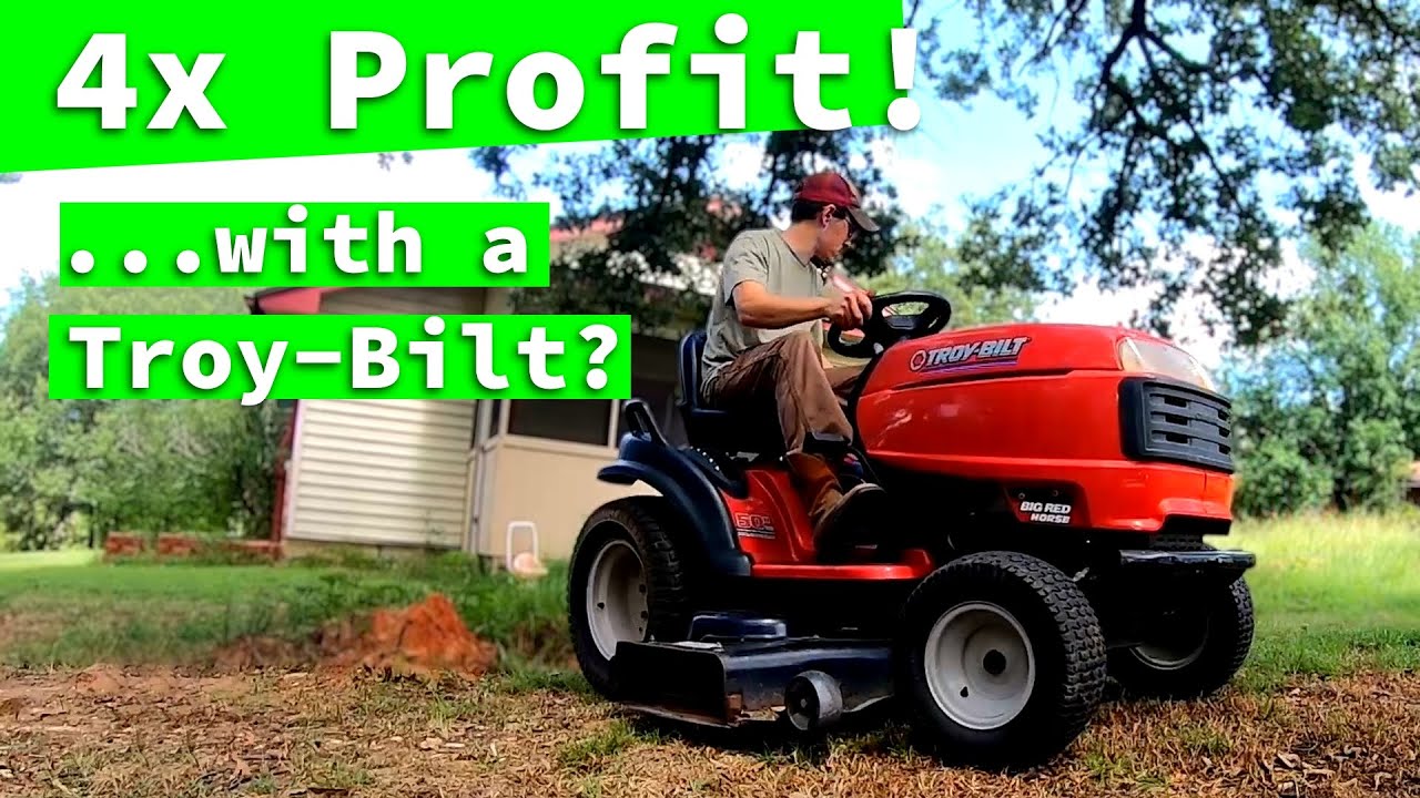 4X PROFIT?! Trying to flip a $100 Troy Built Big Red Horse