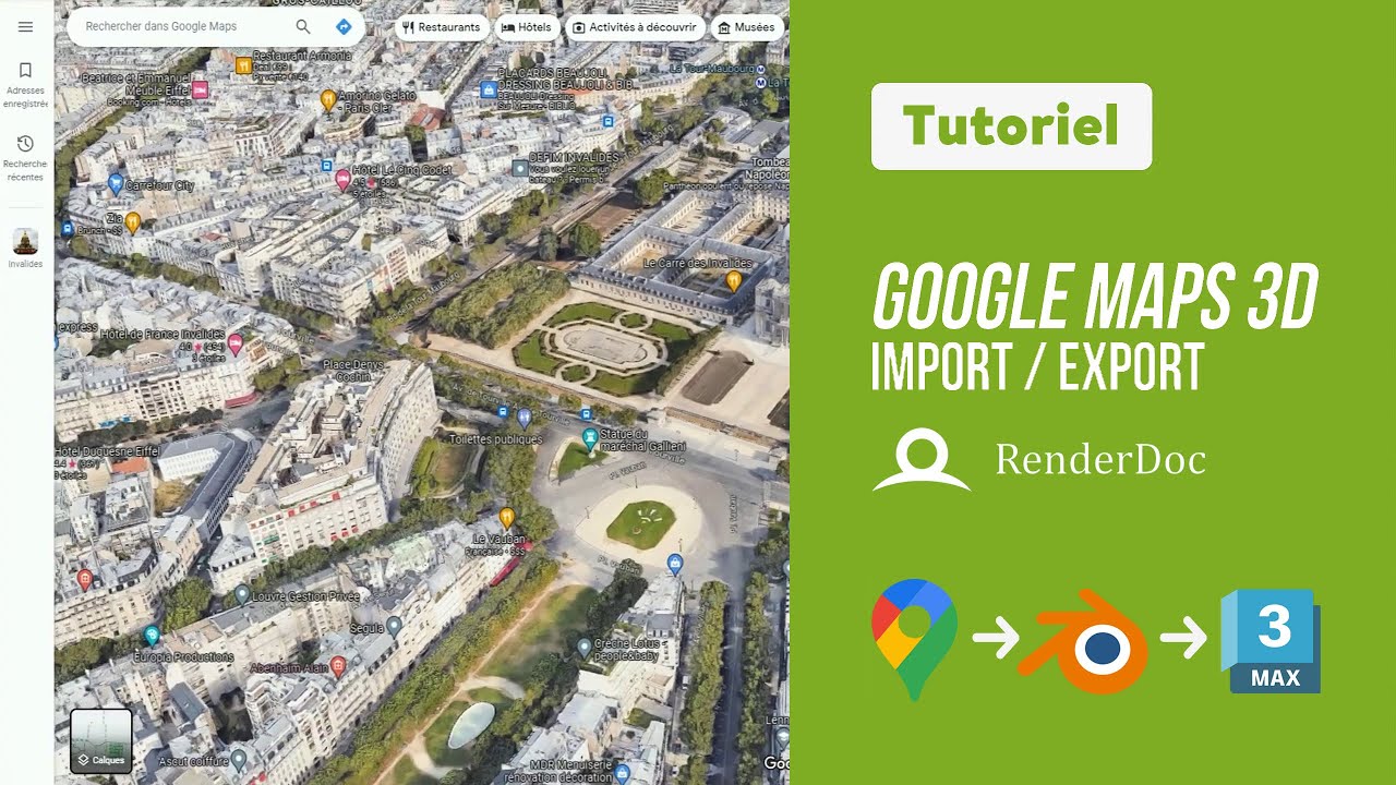 Tutoriel | Exporter les modèles 3D de Google Maps avec RenderDoc