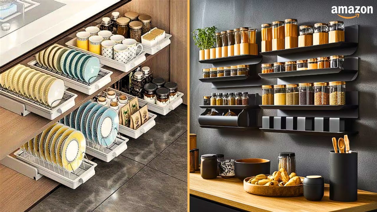 Amazon Kitchen Organization & Storage Hacks for Tiny Apartments! (With Prices)