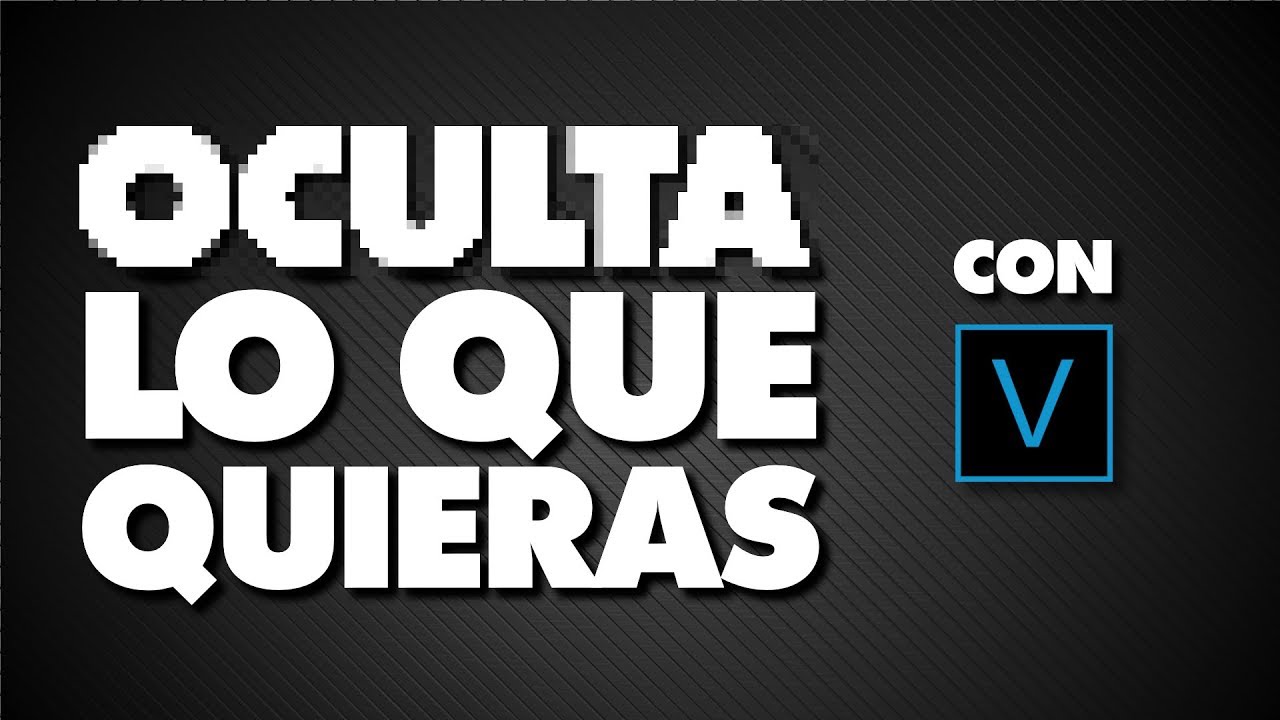 Cómo ocultar partes de un vídeo con movimiento CON VEGAS PRO