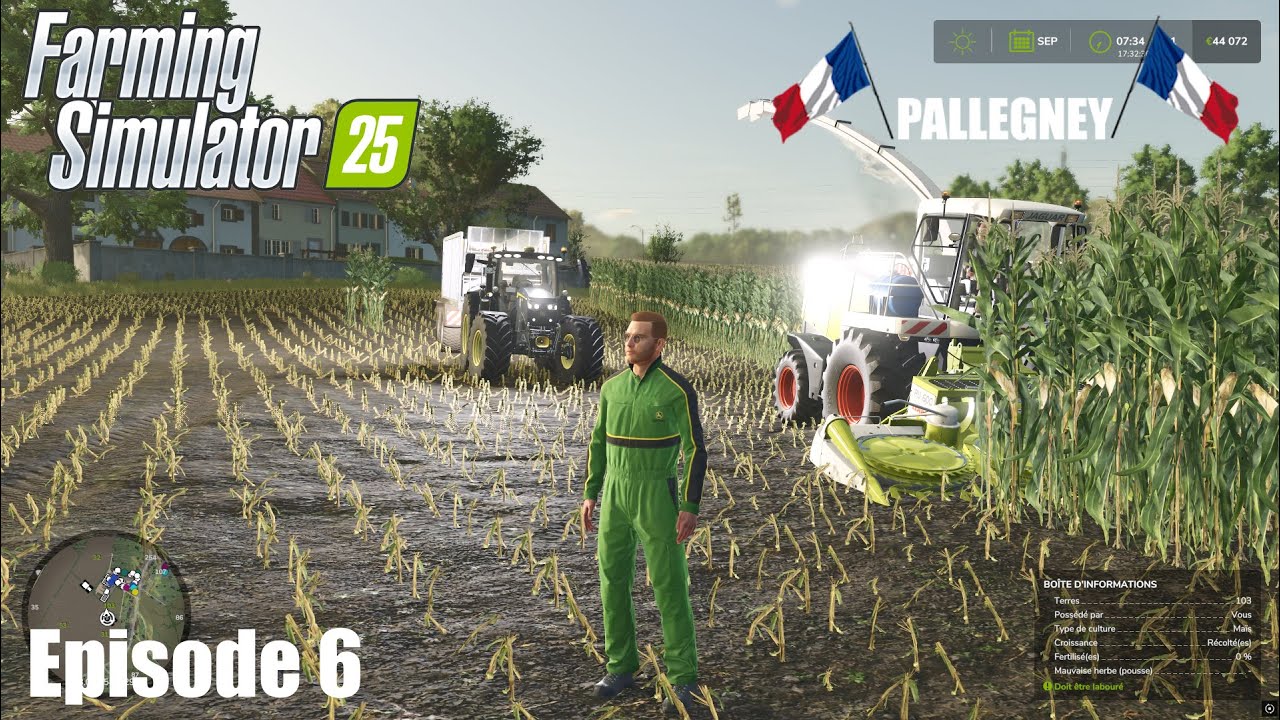 FS 25 || MAP PALLEGNEY # 6 ||  GROS ENSILAGE DE MAIS🌽