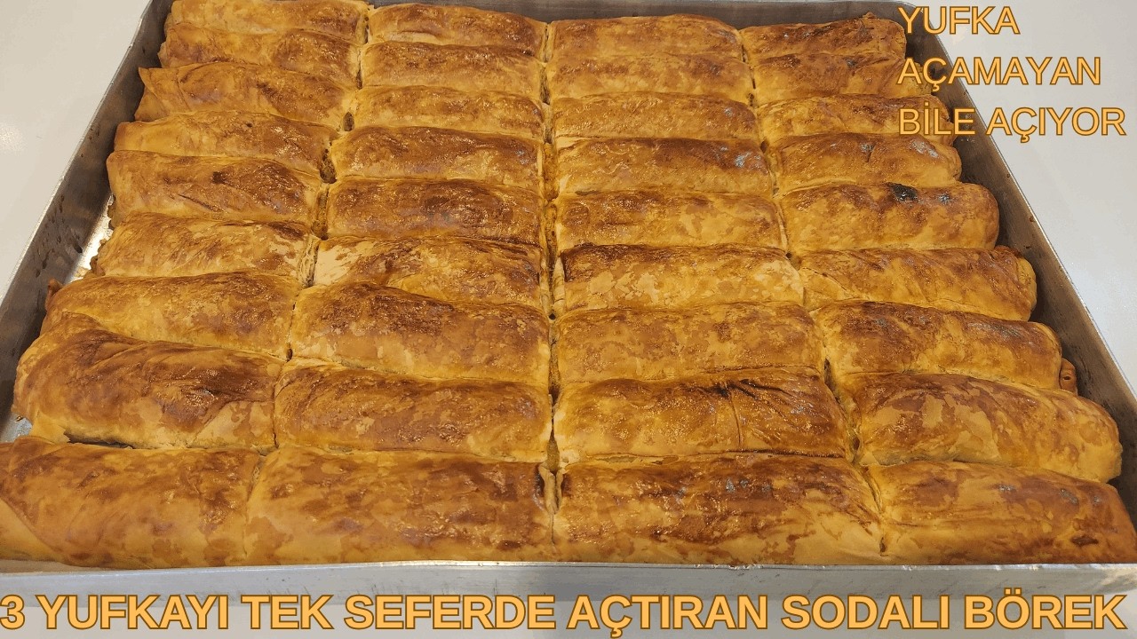 Yufka Açamayanlar Bile Açıyor! 😍 3 Yufkayı Tek Seferde Açtıran Sodalı Börek Tarifi ✅ 🏆 🙏