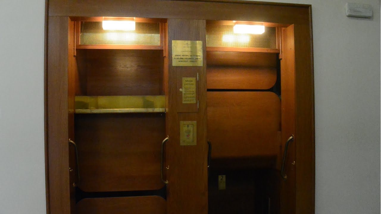 Old Transporta paternoster elevator @ Charles University of Law, Prague, Czech Republic