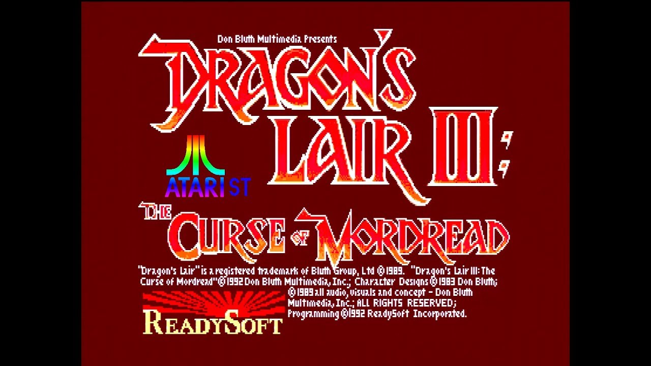 Dragon's Lair III - The Curse of Mordread - Atari ST [014] PlayThru AutoPlay