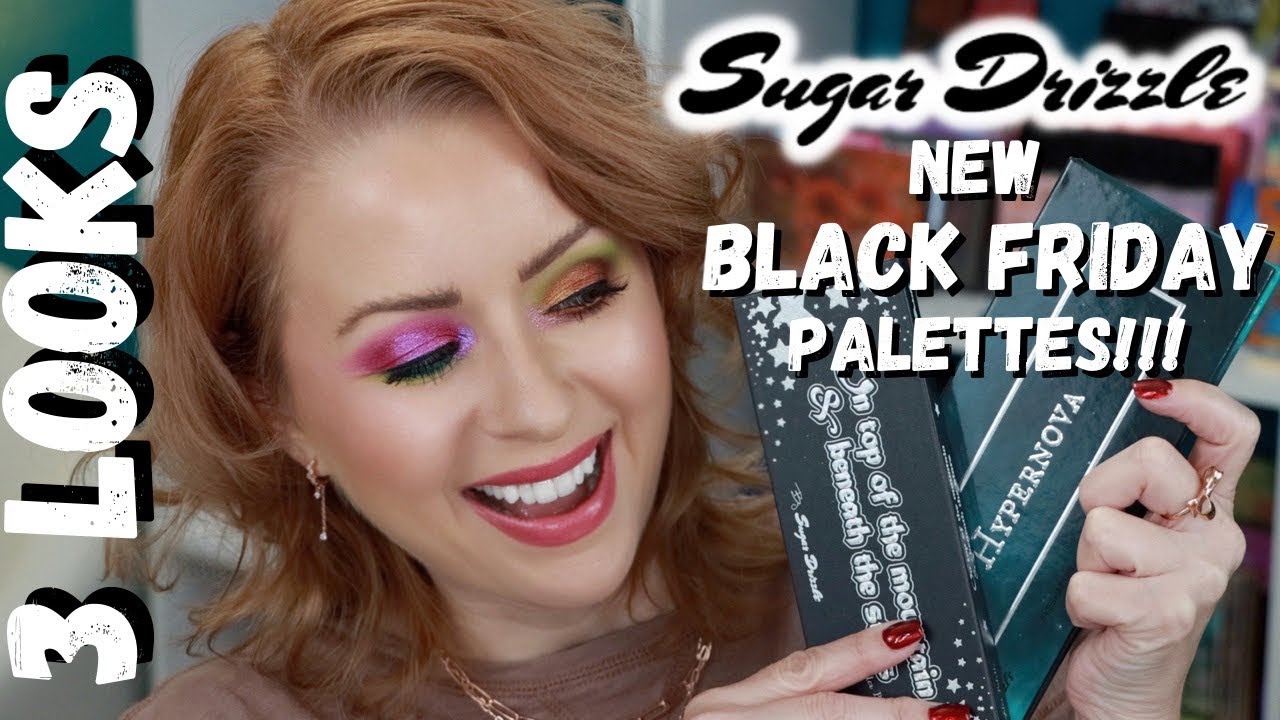 NEW Sugar Drizzle Black Friday Palettes | Hypernova + On Top of the Mountain & Beneath the Stars