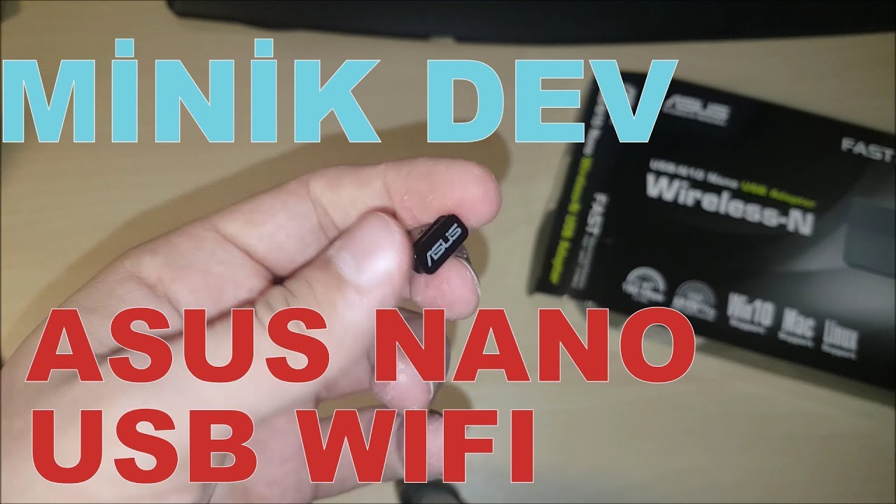Asus USB-N10 Wireless-N USB Adapter - Wifi Alıcı Kutu Açılım Kurulum  İnceleme ve Test - Unboxing