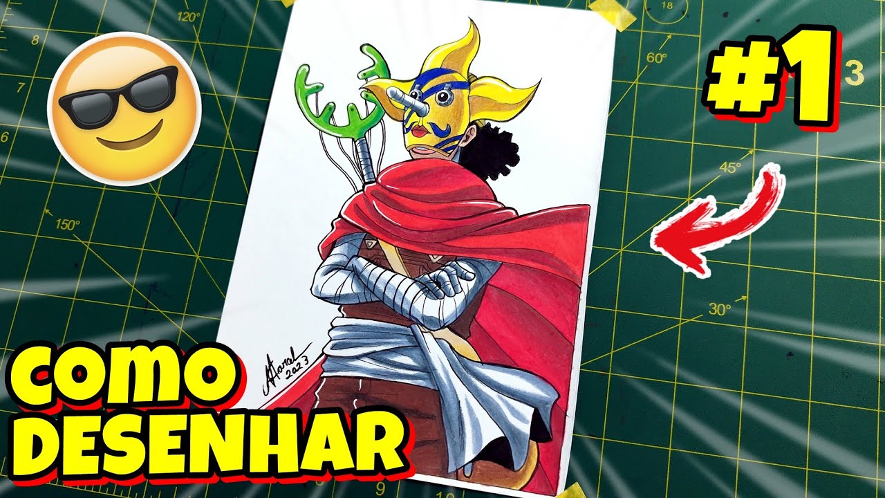 Como desenhar o Uso... SOGEKING de One Piece passo a passo #1