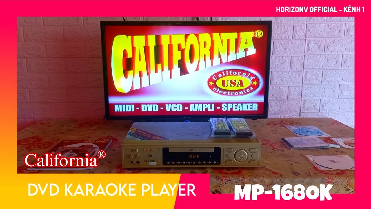 Đầu DVD Karaoke California MP-168OK | California Electronics Karaoke DVD Player (990 Subscriber)