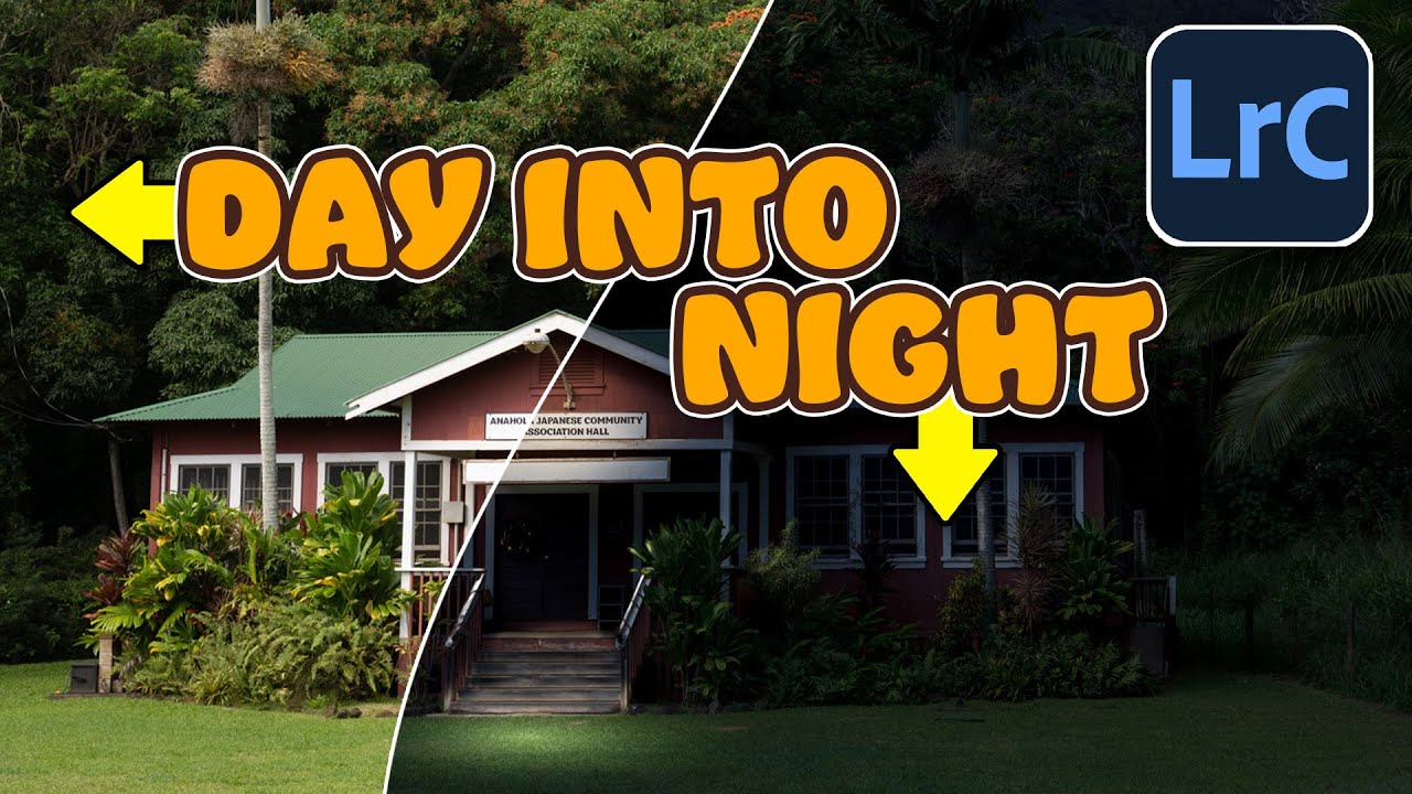 How to turn DAY into NIGHT in Lightroom