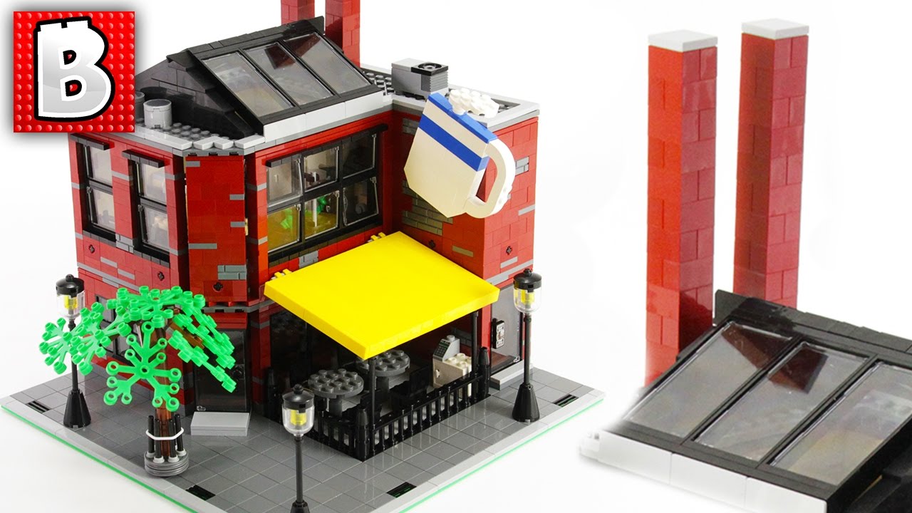 Beautiful LEGO Coffee House MOC In Our City! | Build Time Lapse Review