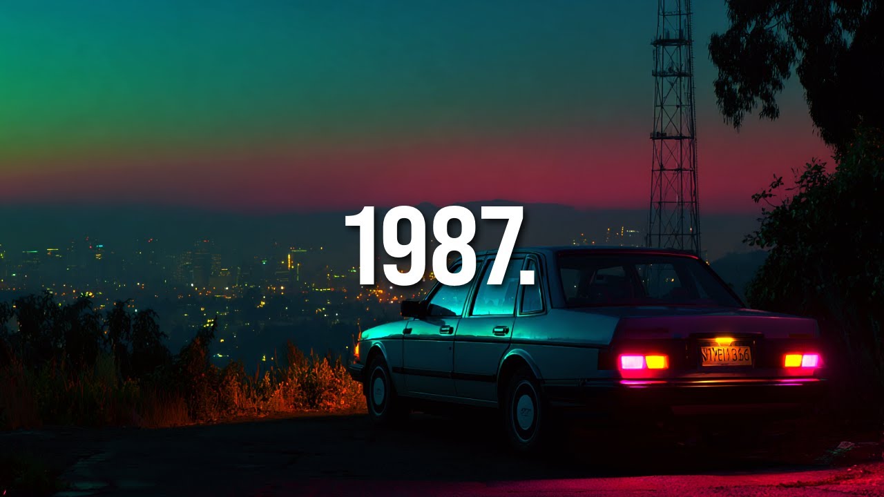24/7 VHS Winter Glow 1987: Gentle Synthwave for Focus