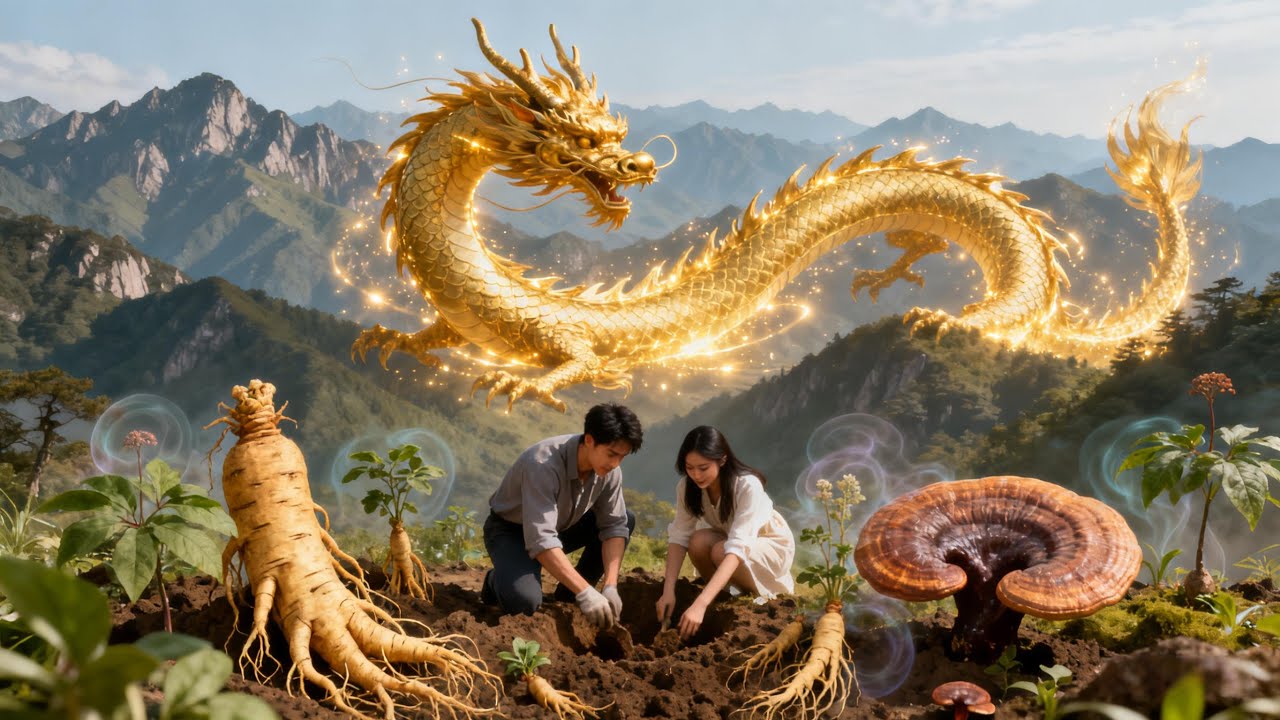 窮小夥家後山有一條神龍，此地吸收神龍精華竟長出無數天材地寶無數名貴草藥，小夥要發財啦！#首發新劇 #無腦劇 #完結短劇
