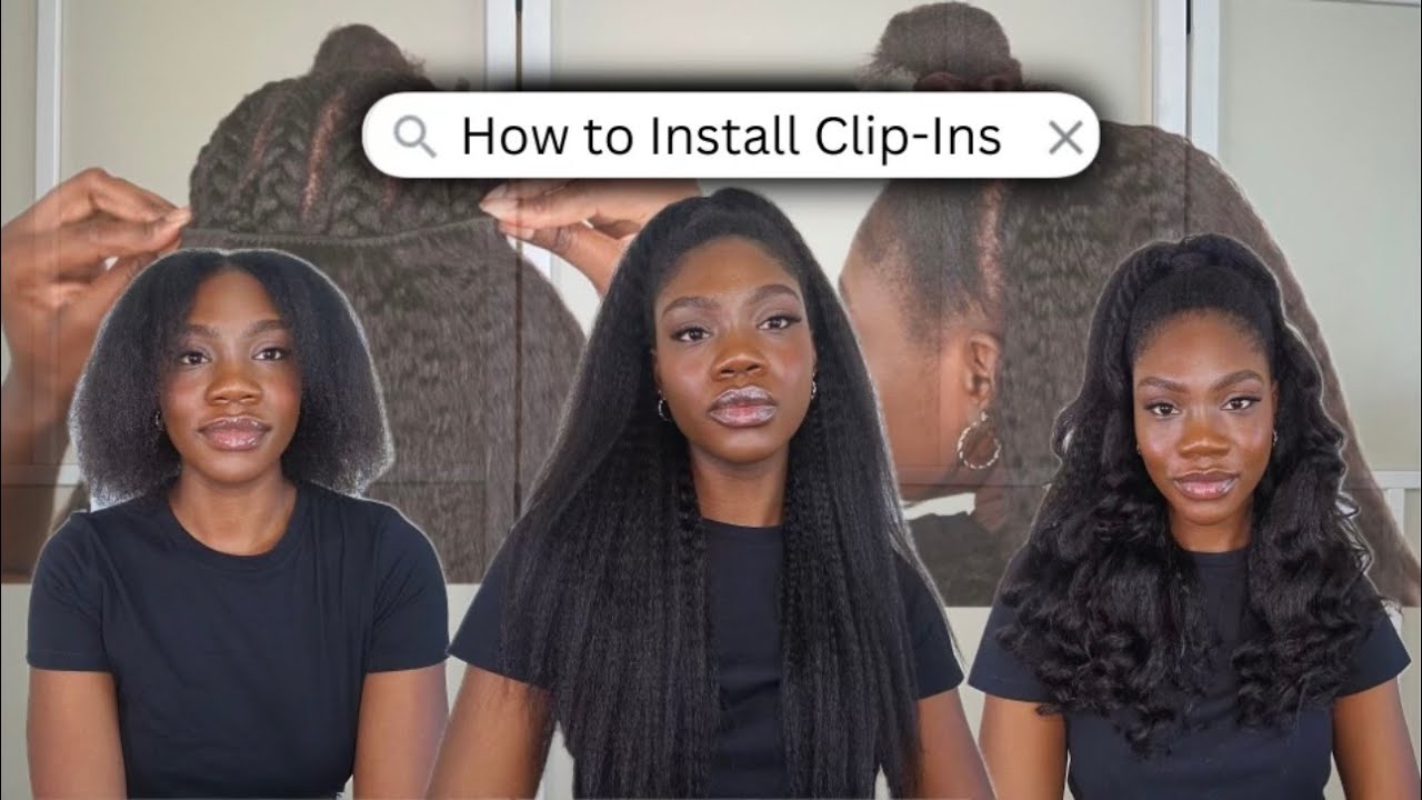How to Blend Blown Out Clip-Ins  with Type 4 Hair ft.Curls Queen