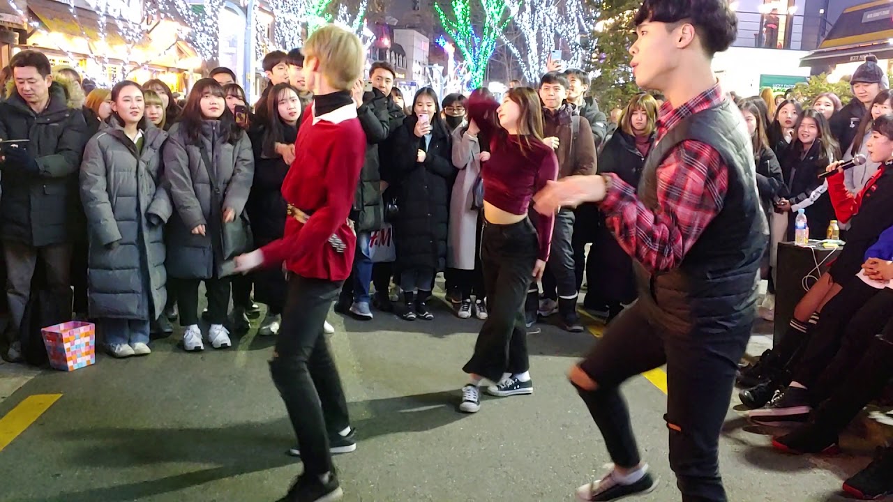 [Busking No1/HD] Paradox(패러독스)_HyunA(현아)_Red(빨개요)/performance,performing/홍대 버스킹/Kpop dance