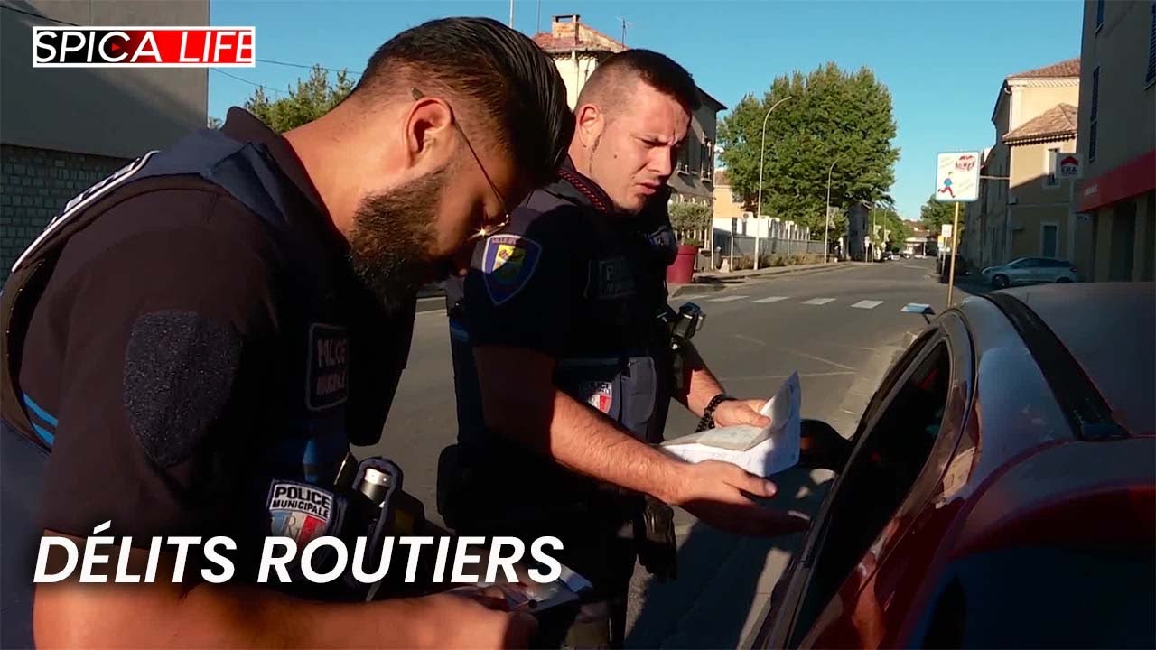 Forces de l'ordre en action face aux délits routiers