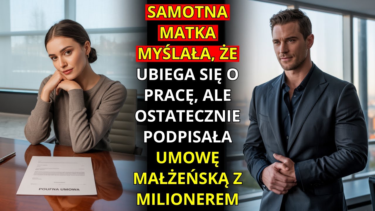 SAMOTNA MATKA MYŚLAŁA, ŻE UBIEGA SIĘ O PRACĘ, ALE OSTATECZNIE PODPISAŁA UMOWĘ MAŁŻEŃSKĄ Z MILIONEREM