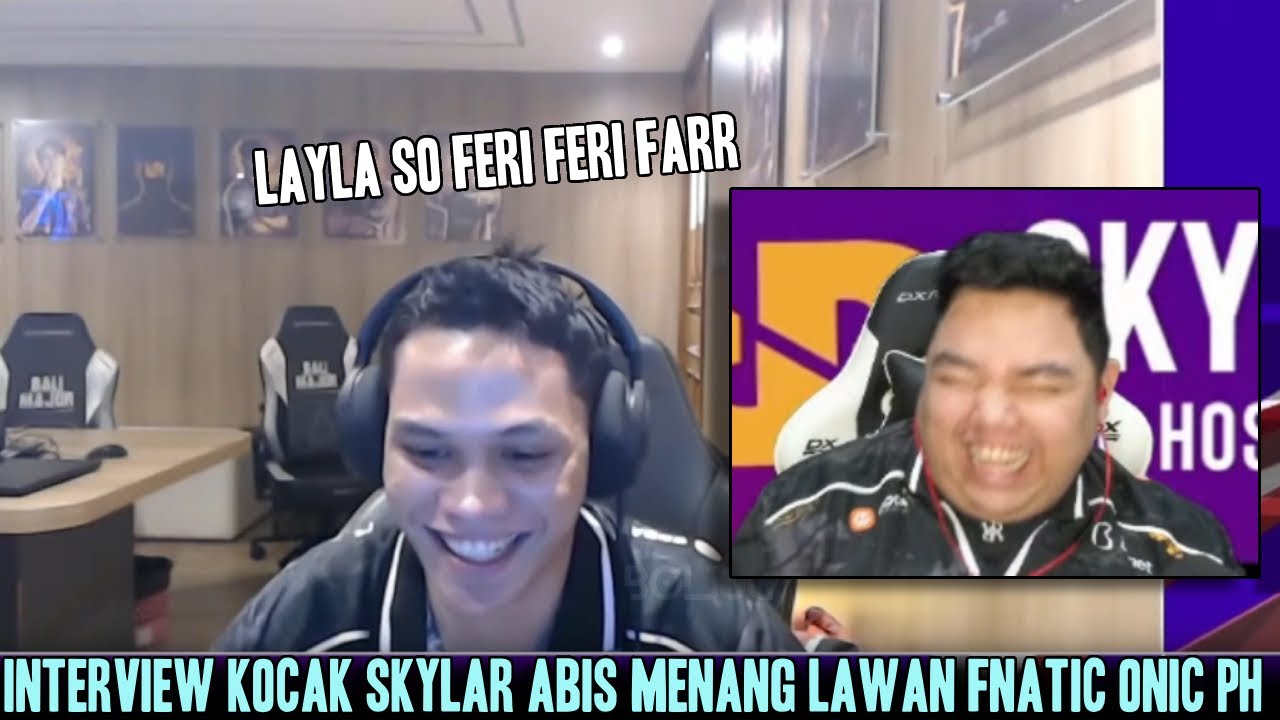 INTERVIEW KOCAK SKYLAR BAHASA INGGRIS 😁 ABIS BANTAI FNOP DI ESL MLBB