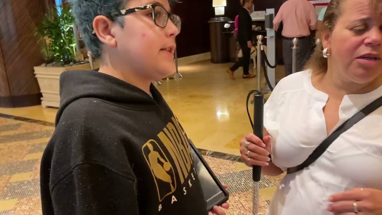 I bumped into other blind people trying to get to Starbucks! 