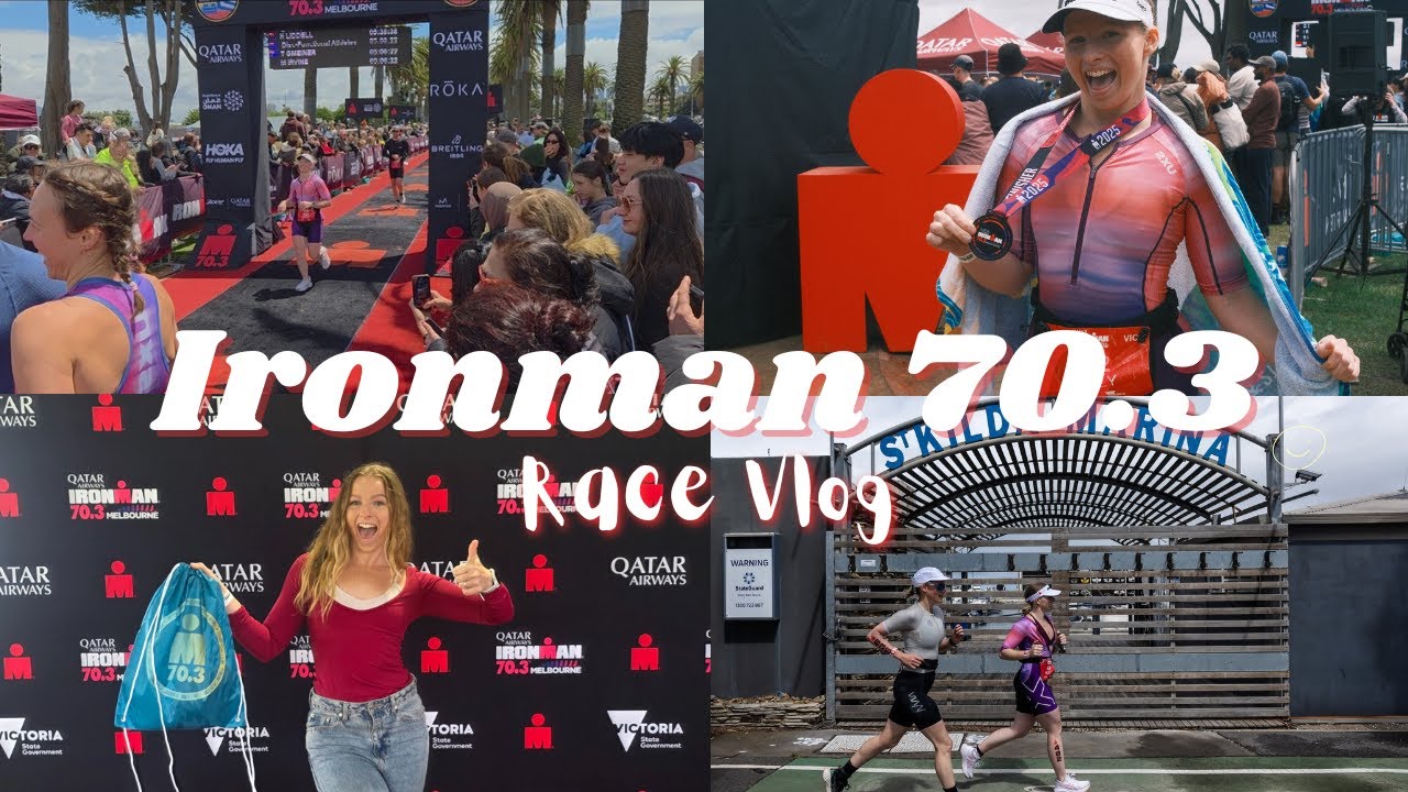 Ironman 70.3 Race Vlog l My First Half Ironman l Brutal Conditions