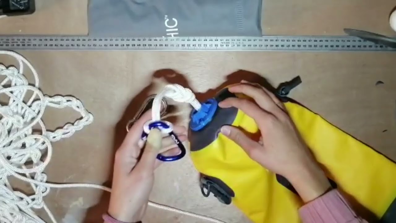 Como crear tu propia línea de remolque (towing Line) - Kayak de travesía