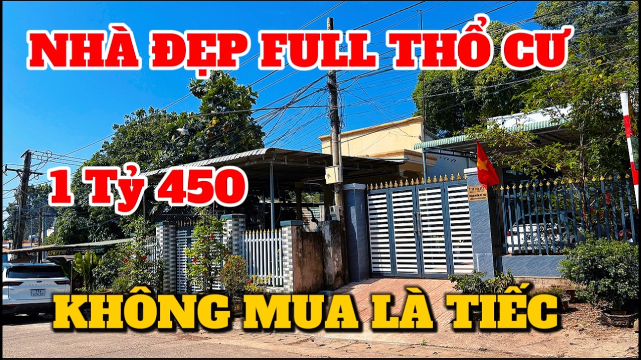 MÊ KHU NÀY QUÁ, Nhà đẹp mới xây Full thổ cư gần trường học dọn vào ở ngay chỉ 1 Tỷ 450 xem là mua.