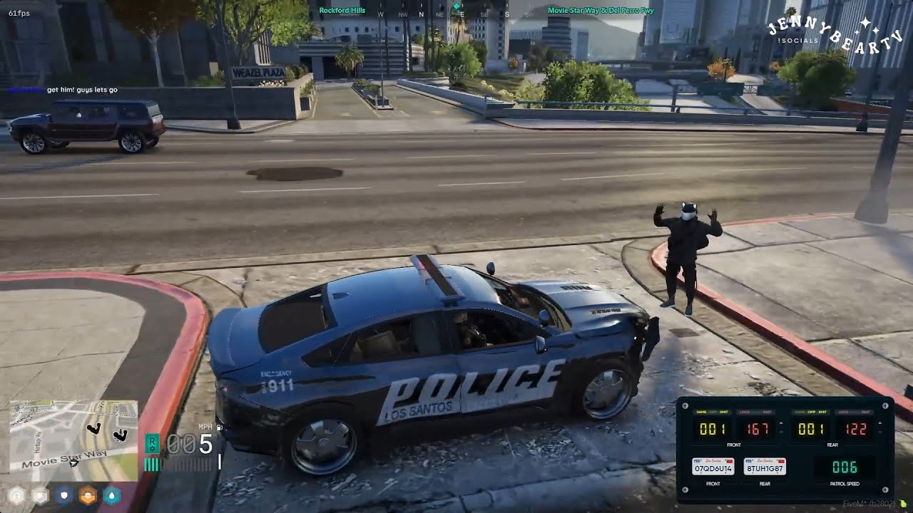 Yuno escapes the notorious Officer Peach with the talk maneuver.