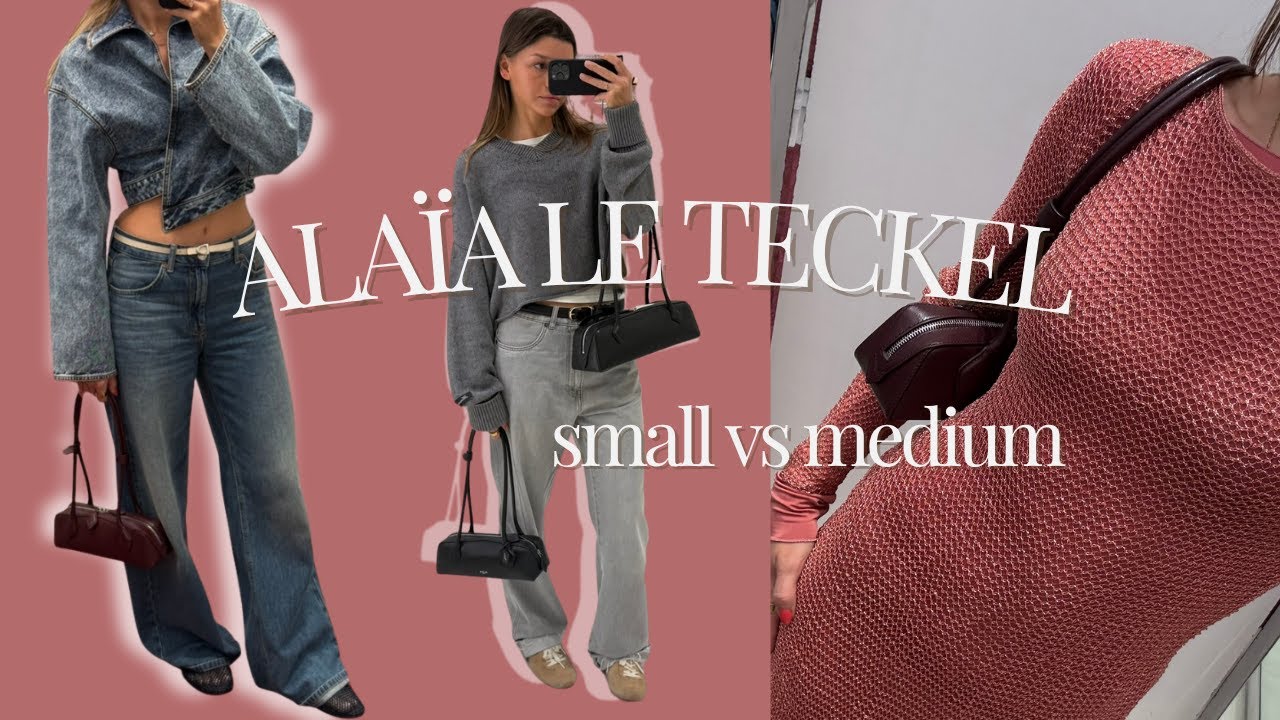 Обзор сумки Alaïa Le Teckel | Сравнение маленьких и средних размеров + Что помещается внутри