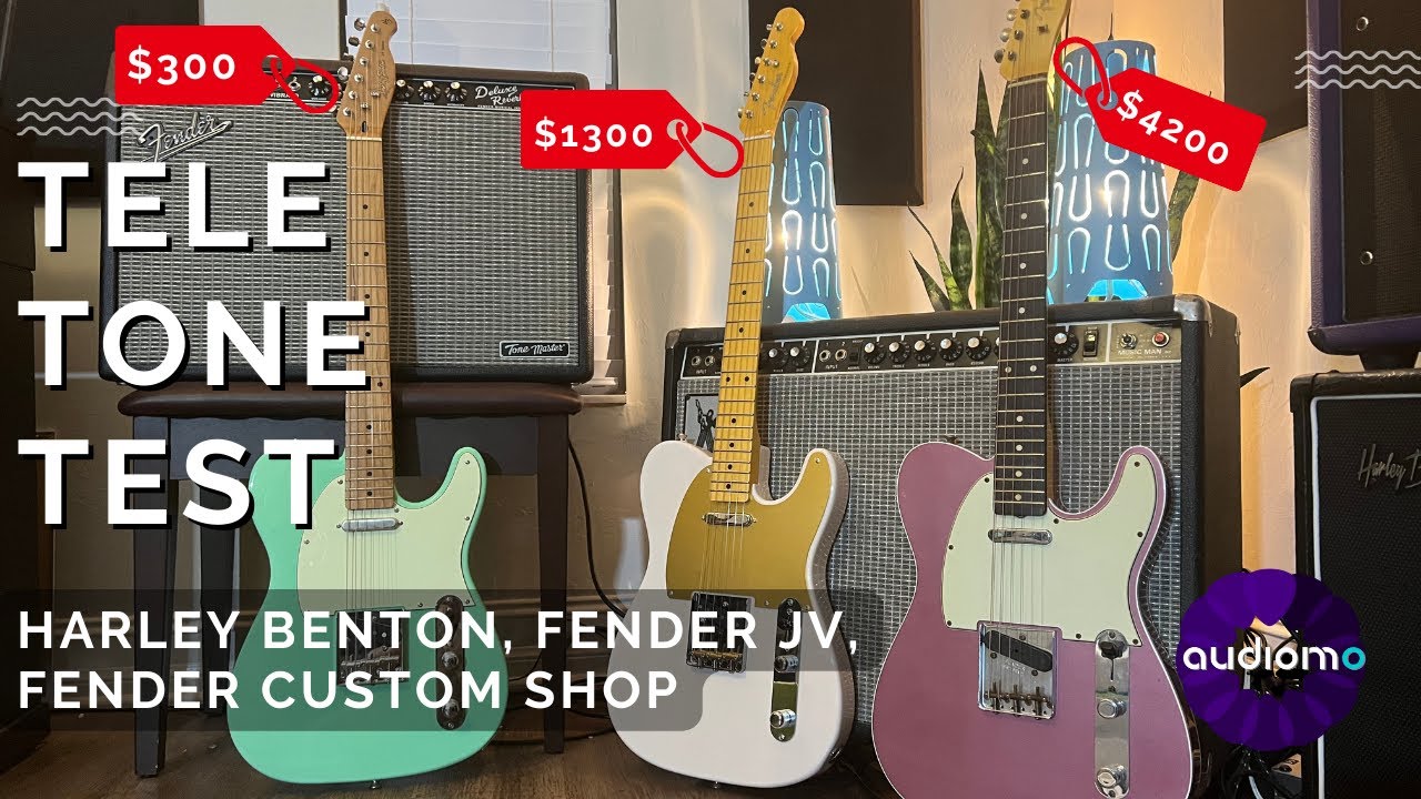 Can YOU hear which is which? (Harley Benton, Fender Japan, Fender Custom Shop)