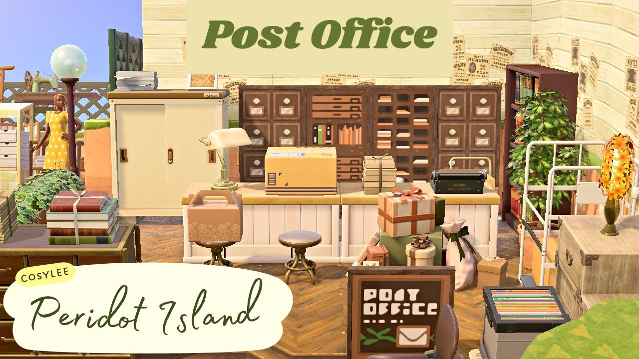 post office speedbuild | peridot island | #acnh